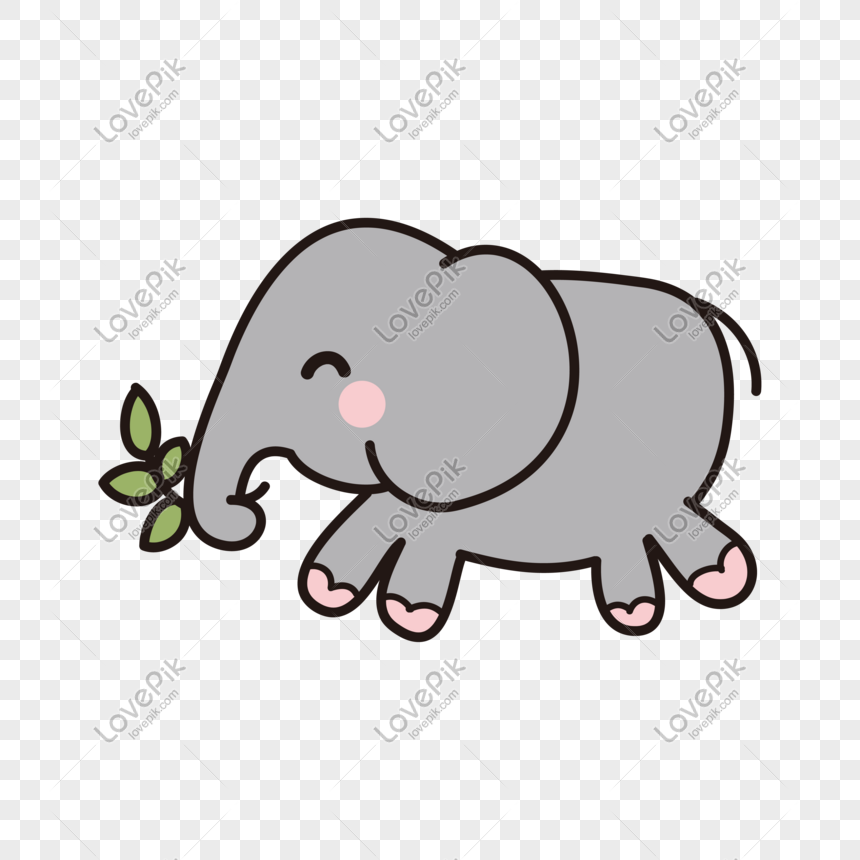 Gambar gajah kartun