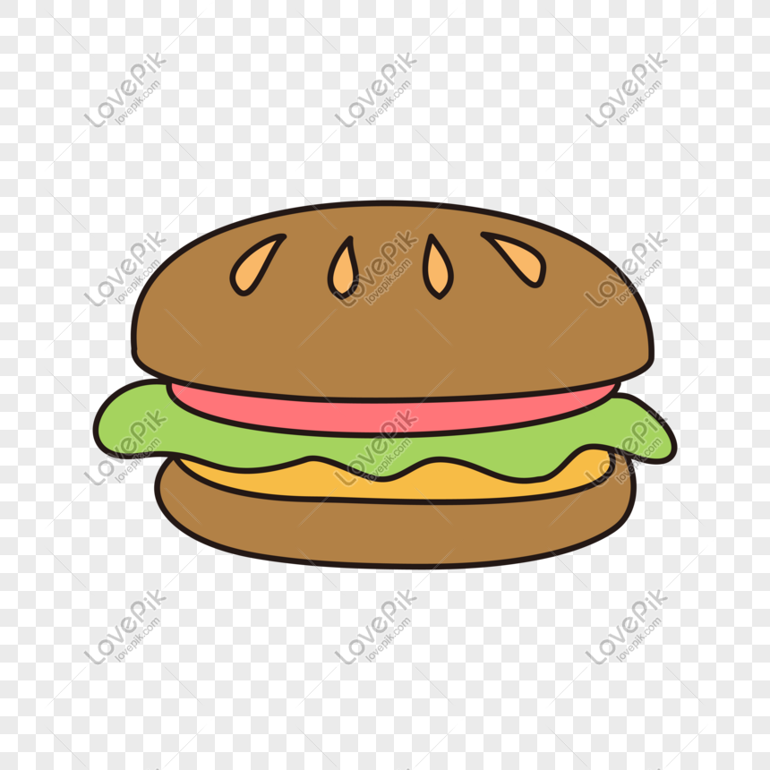 Hamburguesa De Dibujos Animados Vector Dibujado A Mano Imagen Descargar Prf Graficos 611464071 Psd Imagen Formato Es Lovepik Com