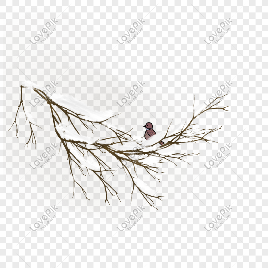 冬の雪の枝と鳥のイラストイメージ グラフィックス Id Prf画像フォーマットpsd Jp Lovepik Com