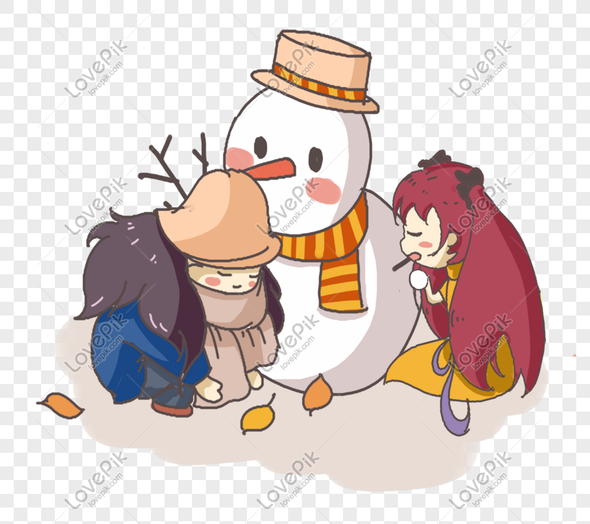 free clipart pictures of snowmen with hair