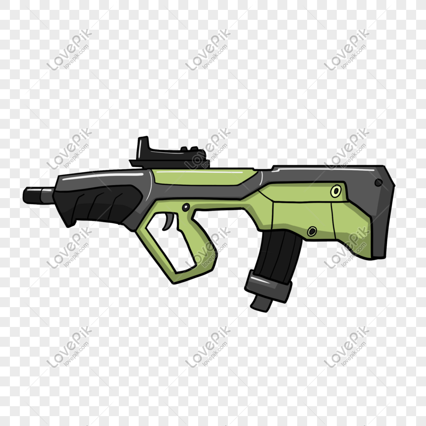 Submachine Gun Illustration - Xem bức tranh này về súng phóng tự động sẽ khiến bạn trầm trồ, với màu sắc và chi tiết tuyệt vời.