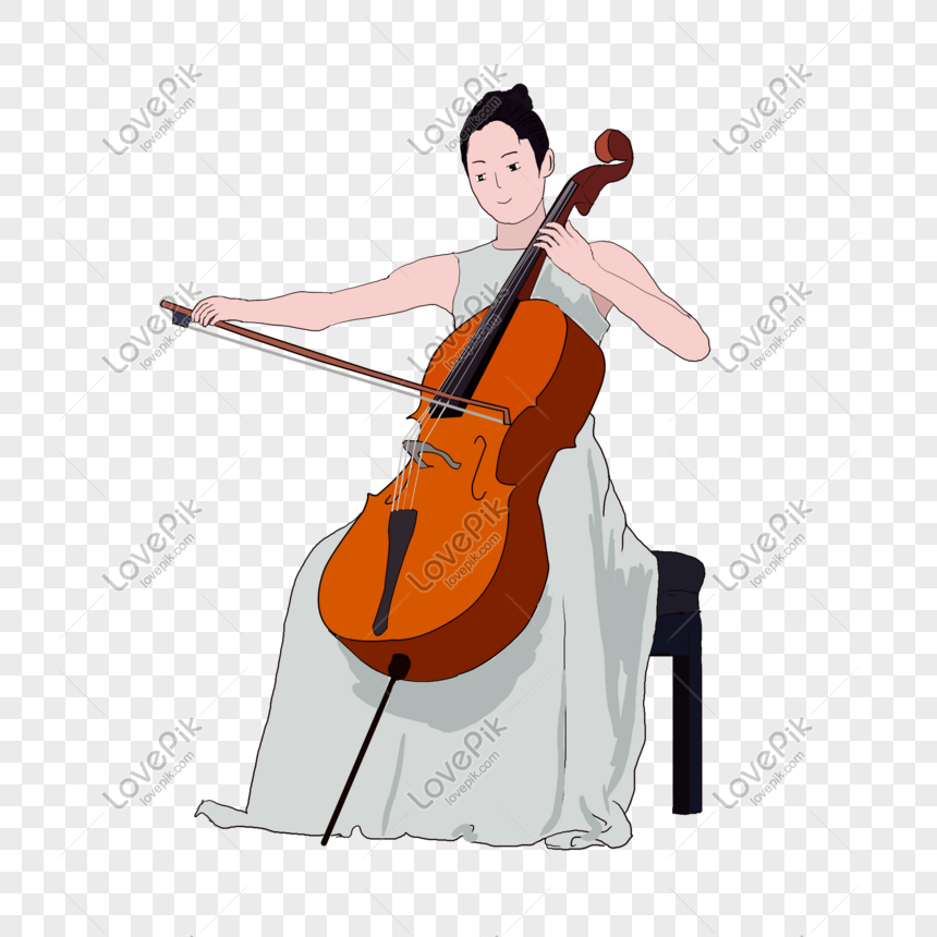 Girl Playing Cello PNG Image And Clipart Image For Free Download ...