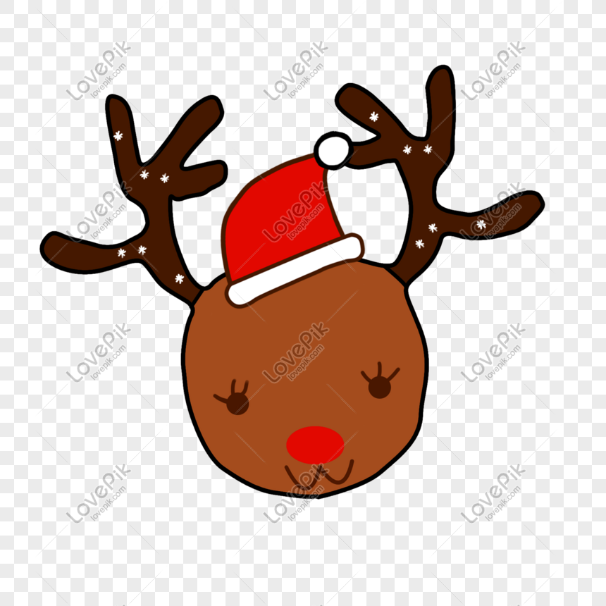 Cartoon Christmas Reindeer Illustration PNG Transparent Background And  Clipart Image For Free Download - Lovepik | 611467320