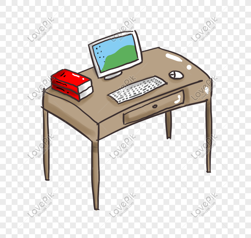 Стол с компьютером пнг