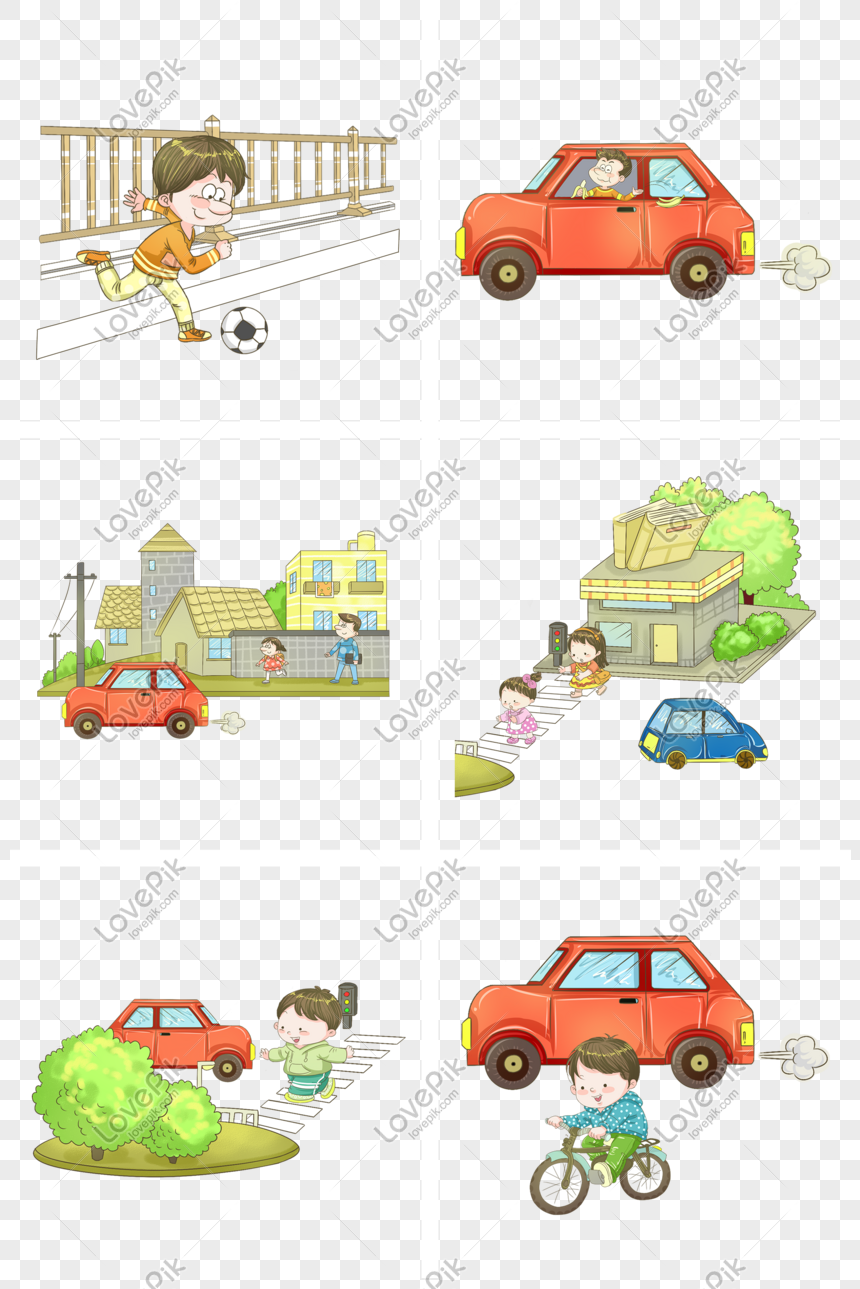 Cartoon flat style drawing pretty little girl holding stop sign in arm  standing near road, pedestrian rules for kids, traffic light concept. Child  holding stop sign. Graphic design vector illustration 24152583 Vector