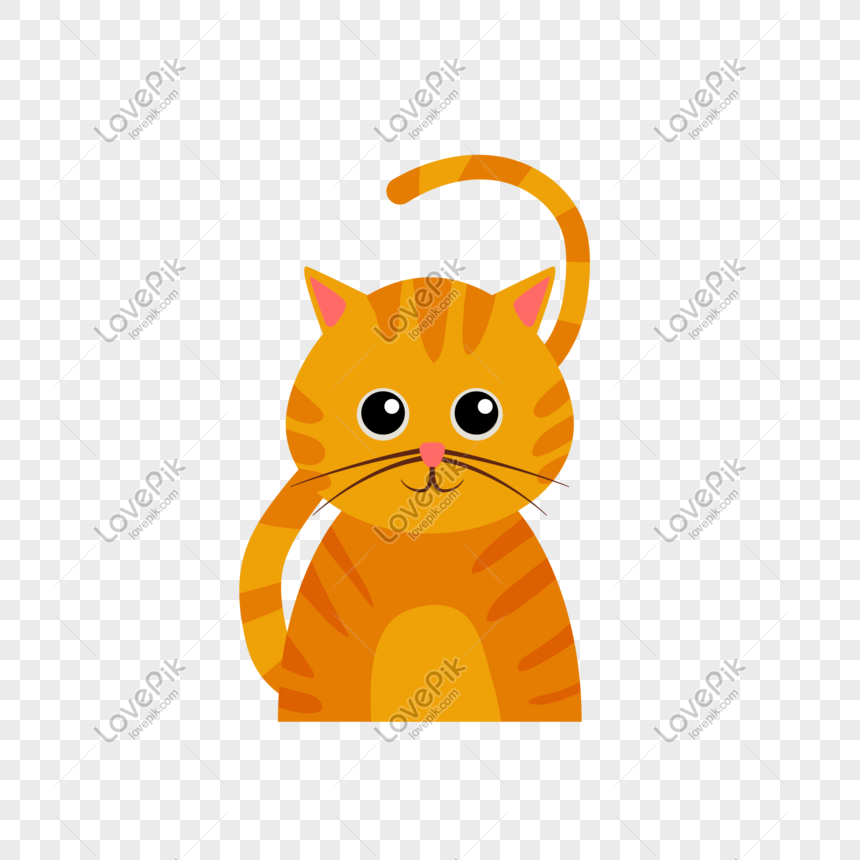 Cute Minimalist Fashion Pet Cat PNG Transparent Image And Clipart ...