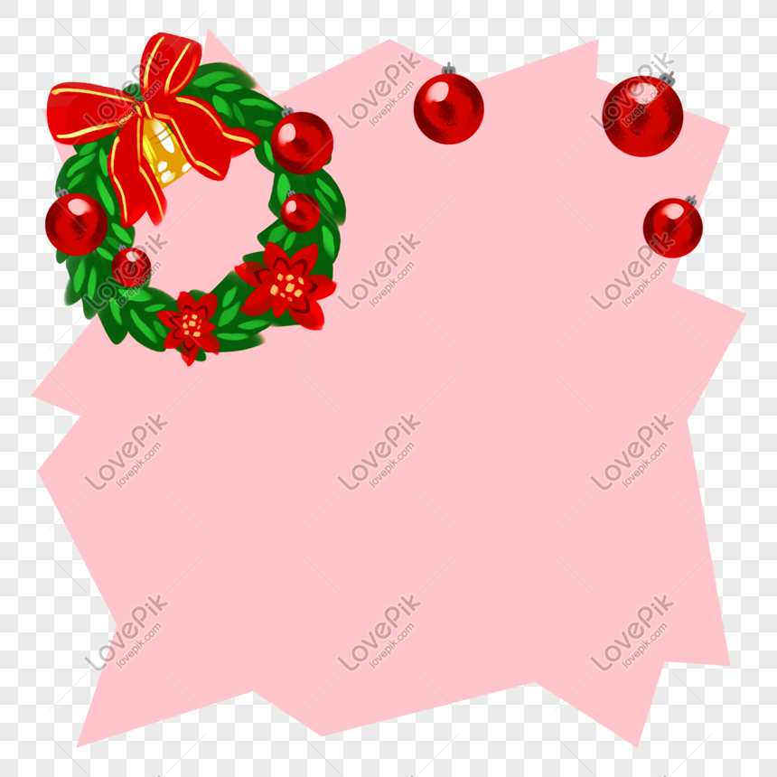 bordure de guirlande de Noël png