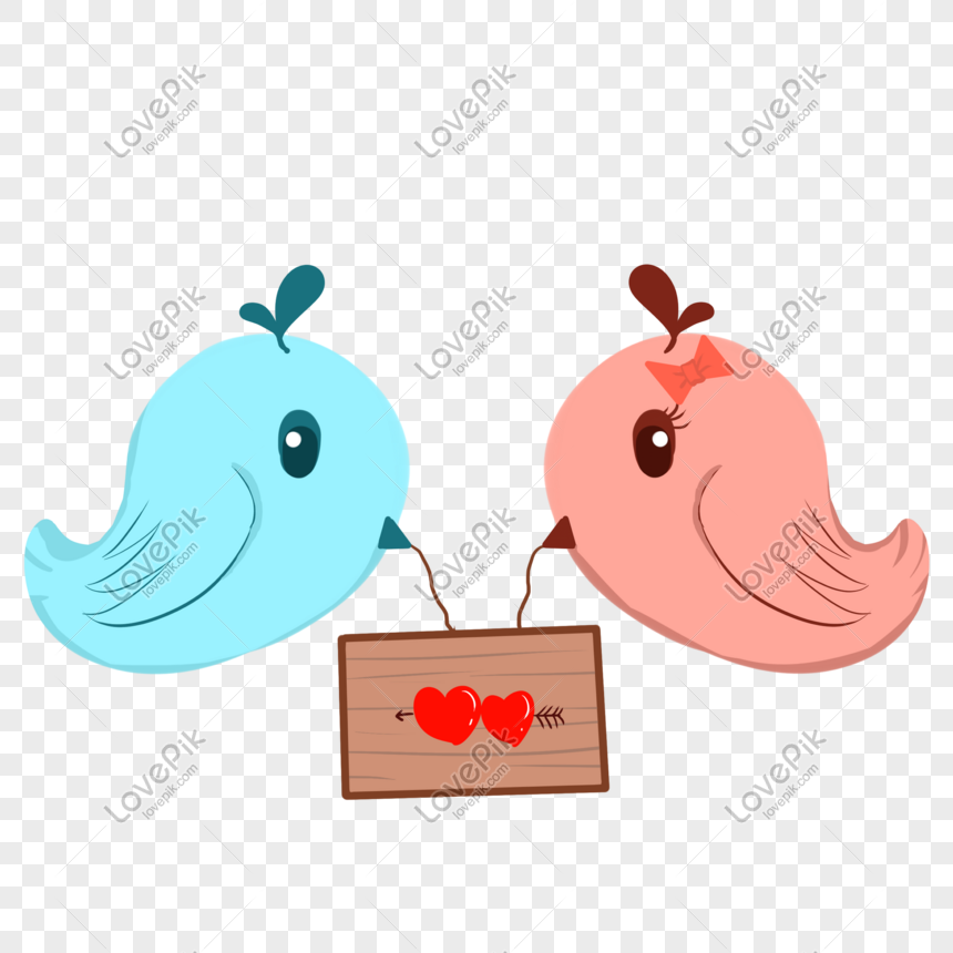 Lovebirds PNG Transparent Images Free Download, Vector Files