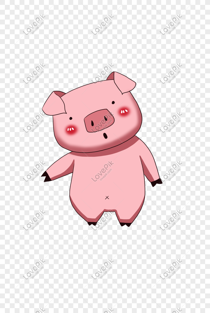 Cartoon Pig Illustration' Hemp Carry All Pouch | Spreadshirt