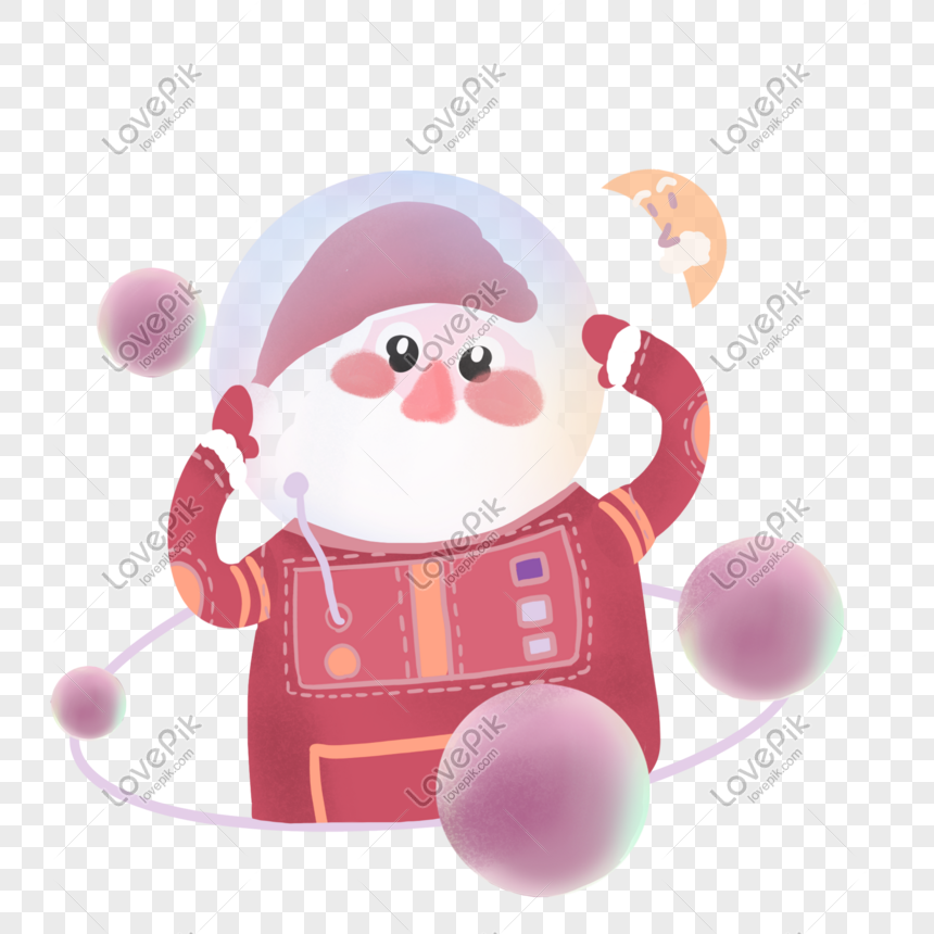 宇宙飛行士クリスマスサンタクロース漫画イラストイメージ グラフィックス Id Prf画像フォーマットpsd Jp Lovepik Com
