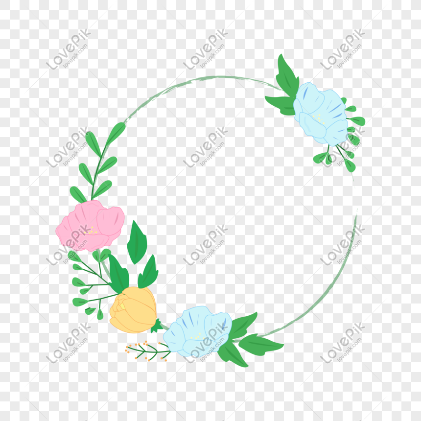 Vector Hand Drawn Wreath Lace PNG Transparent Background And Clipart ...
