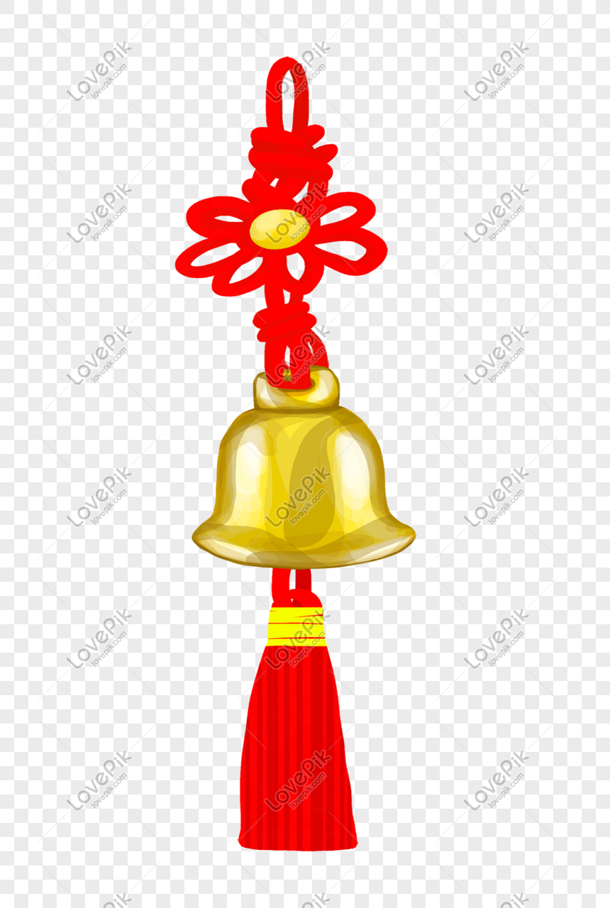 Hand Painted Golden Bells Hanging Ornament Illustration PNG Free Download  And Clipart Image For Free Download - Lovepik
