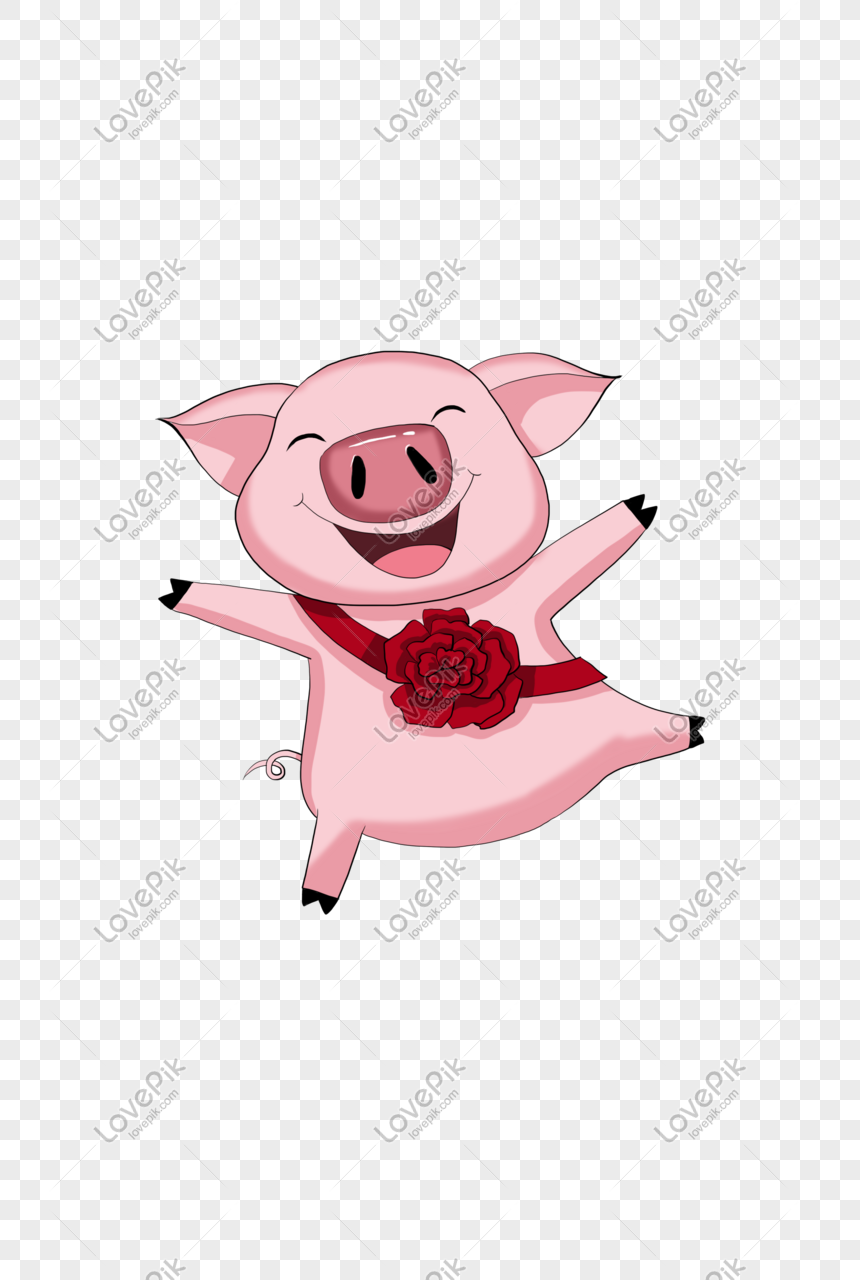Happy Cartoon Cute Cute Pig Png Image Psd File Free Download Lovepik 611481072