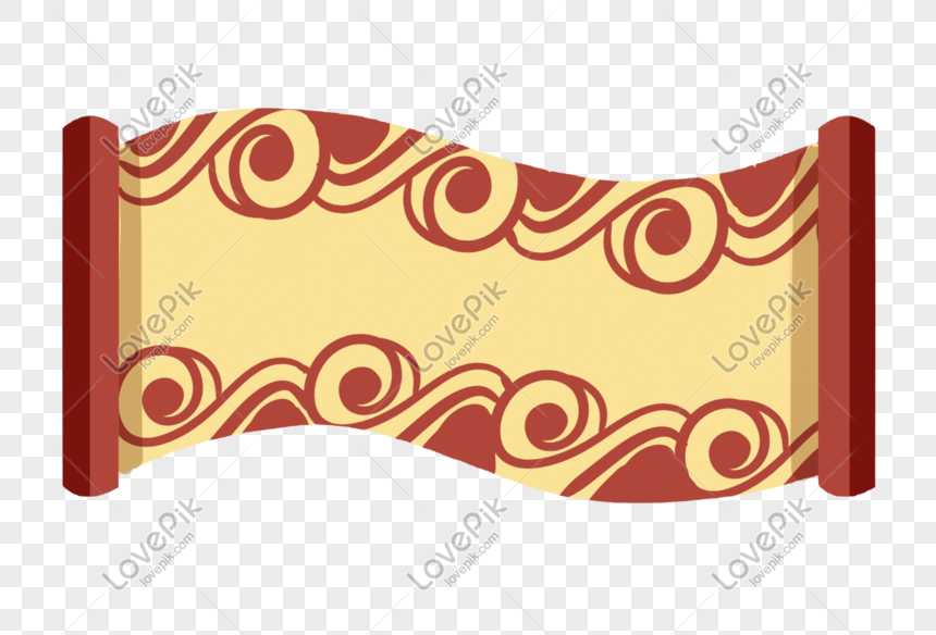 Hand Drawn Flowing Scroll Illustration PNG Picture And Clipart Image ...