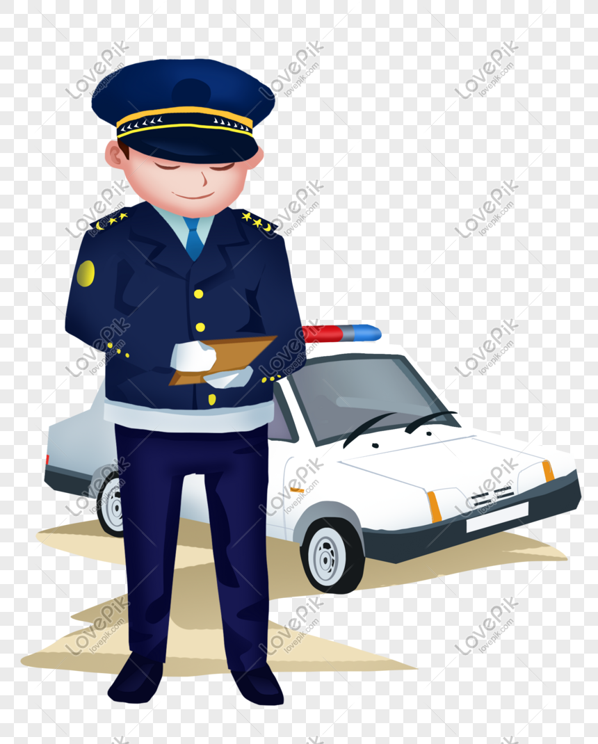 Cartoon Character Traffic Police Illustration Free PNG And Clipart Image  For Free Download - Lovepik | 611497029