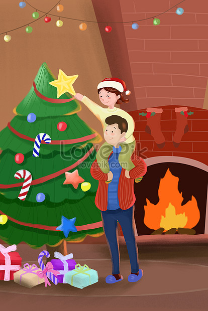 クリスマスの飾り クリスマスツリー 手描きイラストイメージ 図 Id Prf画像フォーマットjpg Jp Lovepik Com