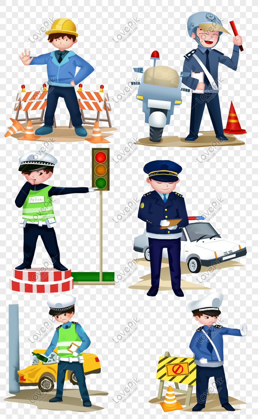 Traffic Safety Cartoon Character Collection PNG Hd Transparent Image And  Clipart Image For Free Download - Lovepik | 611497094