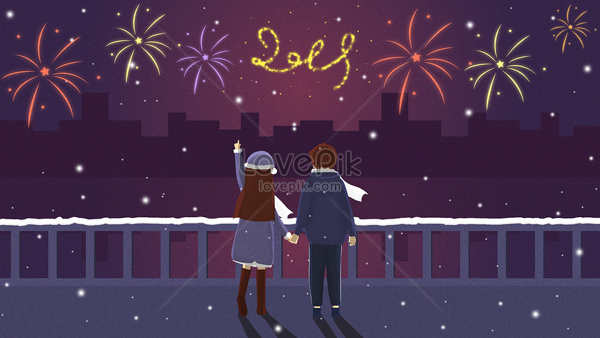 Đón năm mới với bức tranh sơn dầu đặc sắc, mô tả cặp đôi đang ngắm nhìn pháo hoa trong đêm tối cùng bờ biển. Bức tranh Sóng Vẽ Tay 2019 mang đến cho bạn một cảm giác bình yên và ấm áp ngay trong gia đình của mình. Tận hưởng những giây phút đầu năm mới thật trọn vẹn!