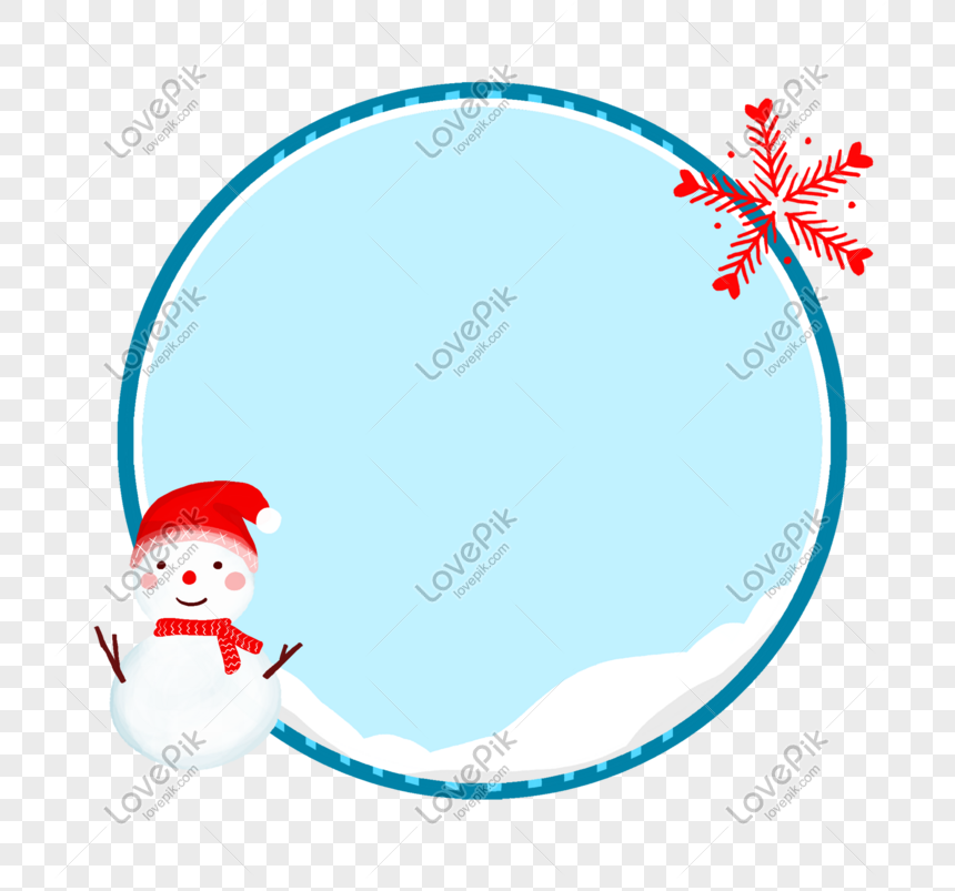 Hand Drawn Christmas Snowman Border Png Image Picture Free Download Lovepik Com