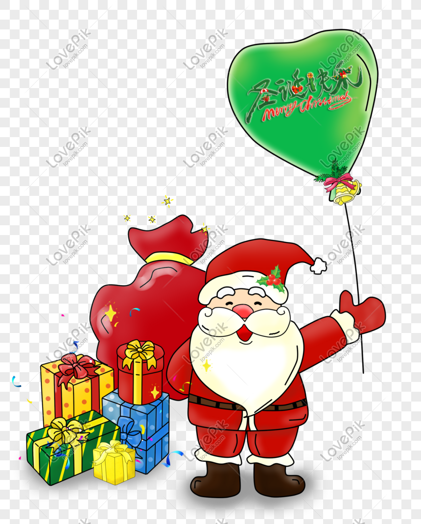 メリークリスマスの幸せな手描きの厚い塗装漫画イラストサンタpng素材イメージ グラフィックス Id Prf画像フォーマットpsd Jp Lovepik Com