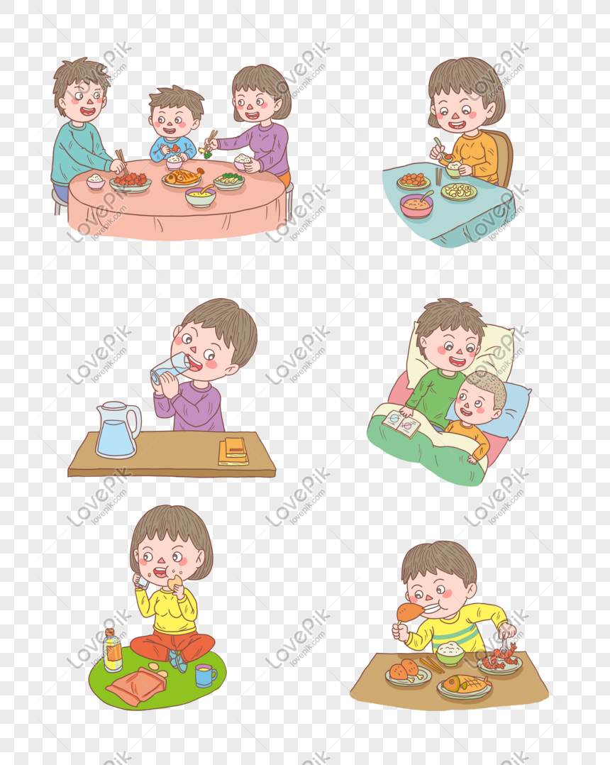 Karakter Kartun Yang Ditarik Tangan Makan Dan Tidur Gambar Unduh Gratis Imej 611495305 Format Psd My Lovepik Com