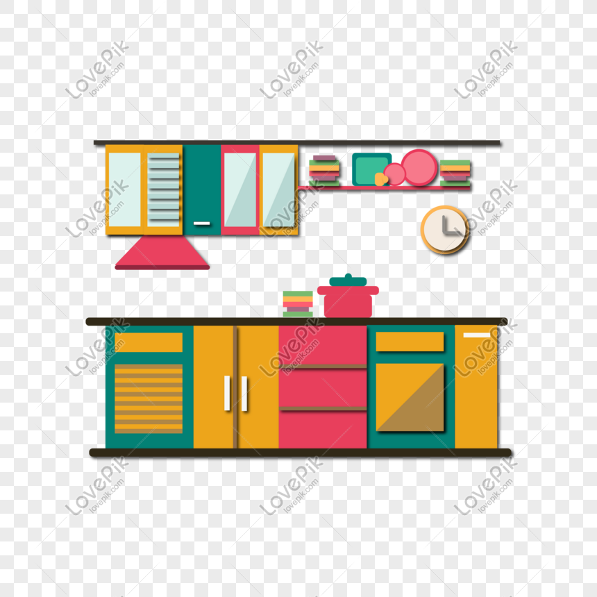 Vector Hand Drawn Cartoon Kitchen PNG Free Download And Clipart Image For  Free Download - Lovepik | 611508313