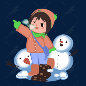 Winter Cartoon Characters PNG Images With Transparent Background | Free ...