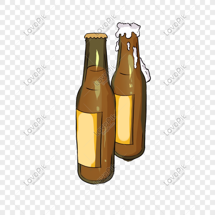 Hand Drawn Cartoon Bubbling Beer Bottle PNG Transparent Background And  Clipart Image For Free Download - Lovepik | 611505420