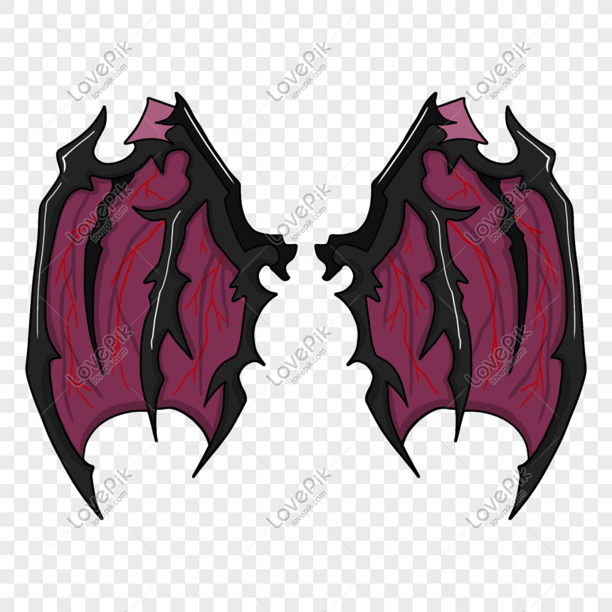 Watercolor Devil Wing Illustration Png Image And Psd File For Free Download Lovepik