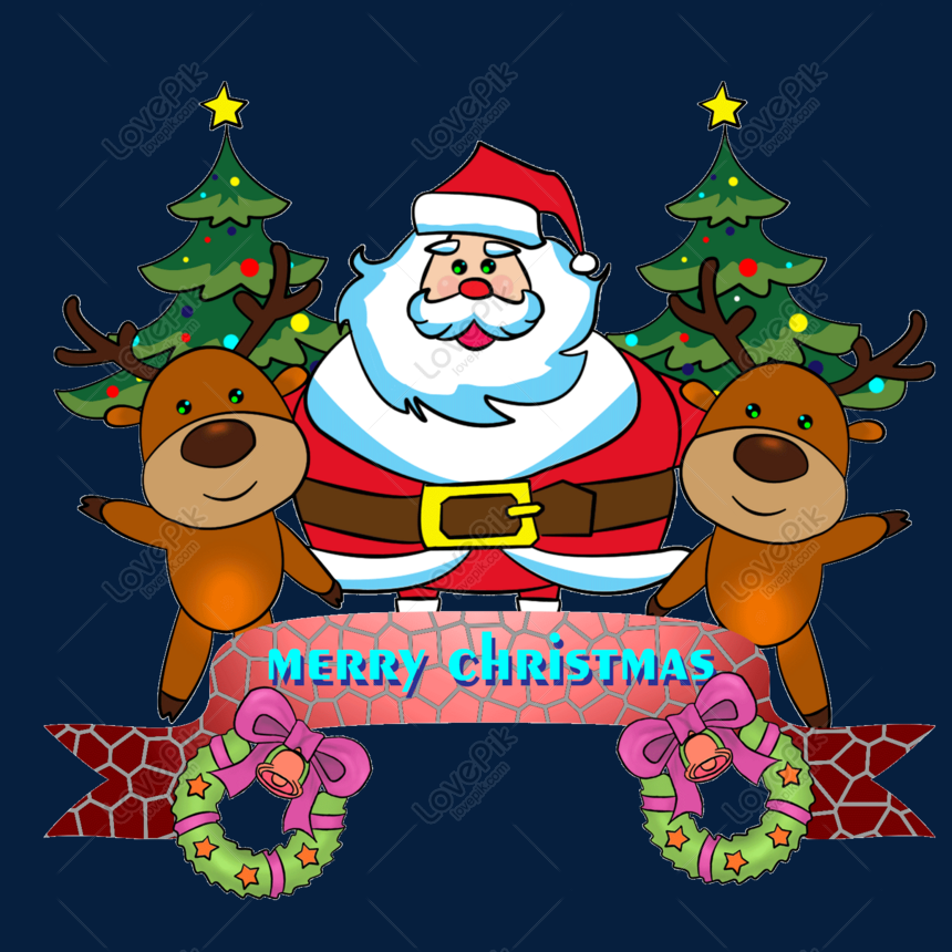 Hãy chiêm ngưỡng hình ảnh Santa Claus cùng Tuần Lộc đang điện đảm chuẩn bị mừng Giáng Sinh thôi nào! Những chiếc găng tay đỏ rực và áo khoác da bao phủ cả hai người, tạo ra một bức tranh Giáng Sinh đầy vui tươi và ấm áp. Bạn chắc chắn sẽ thích thú với hình ảnh này đấy!
