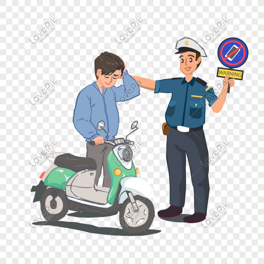 sepeda motor seri keselamatan lalu lintas dilarang polisi lalu l png grafik gambar unduh gratis lovepik sepeda motor seri keselamatan lalu