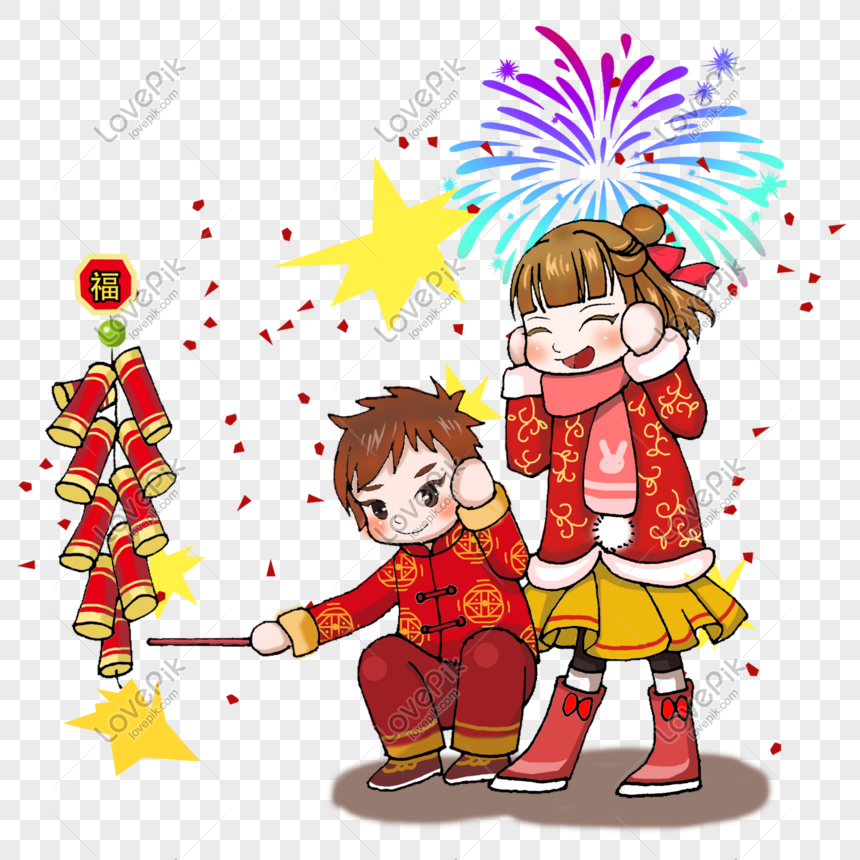 Cartoon Hand Drawn Welcome New Year Theme Creative Poster Free PNG And ...