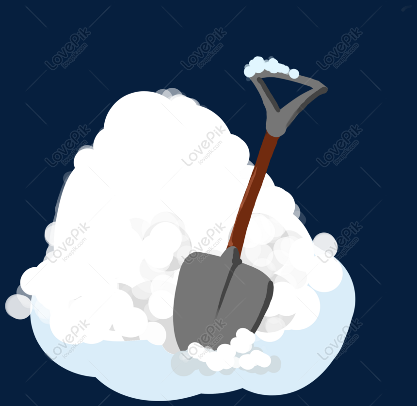 snow shovel clipart
