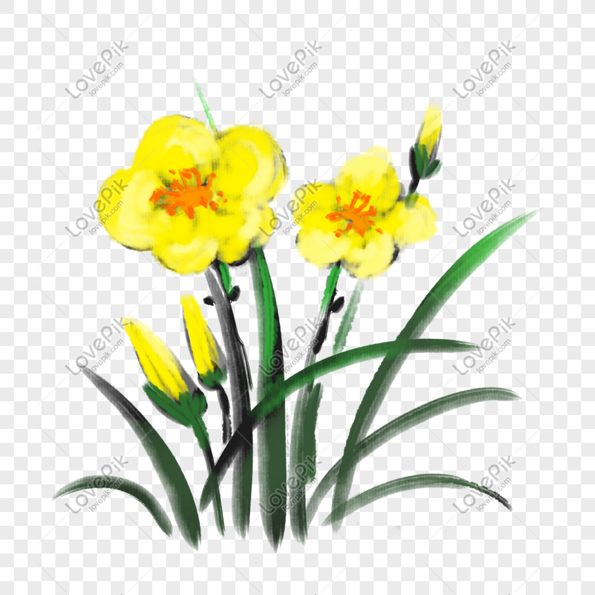 インク黄色の花のイラストイメージ グラフィックス Id Prf画像フォーマットpsd Jp Lovepik Com