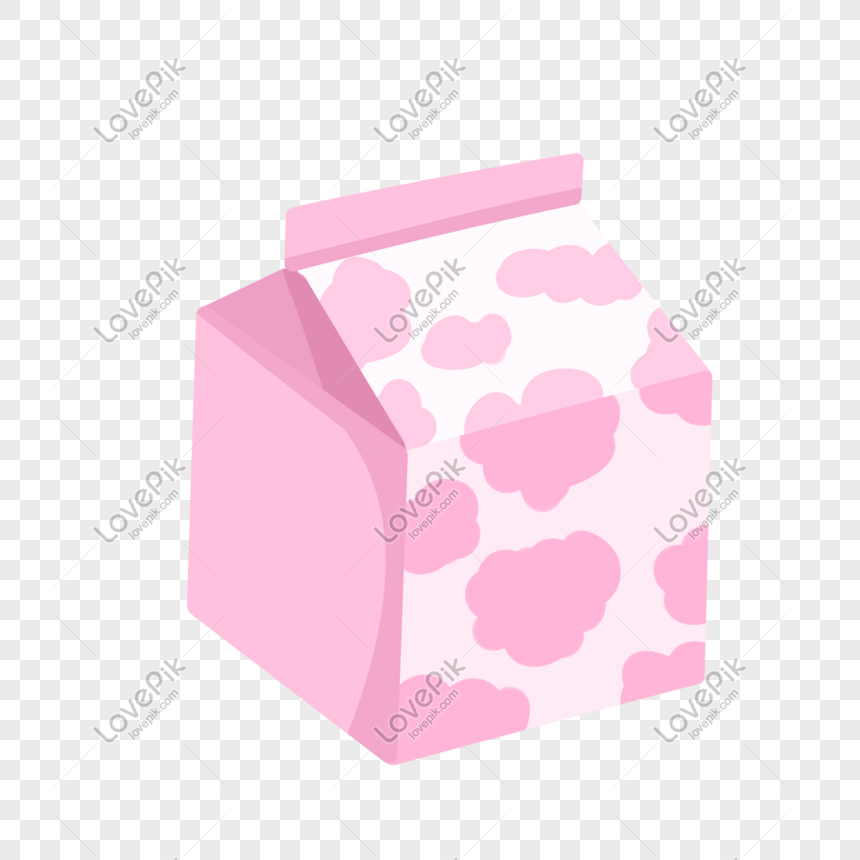 Pink Milk Hand Drawn Illustration PNG Transparent Image And ...