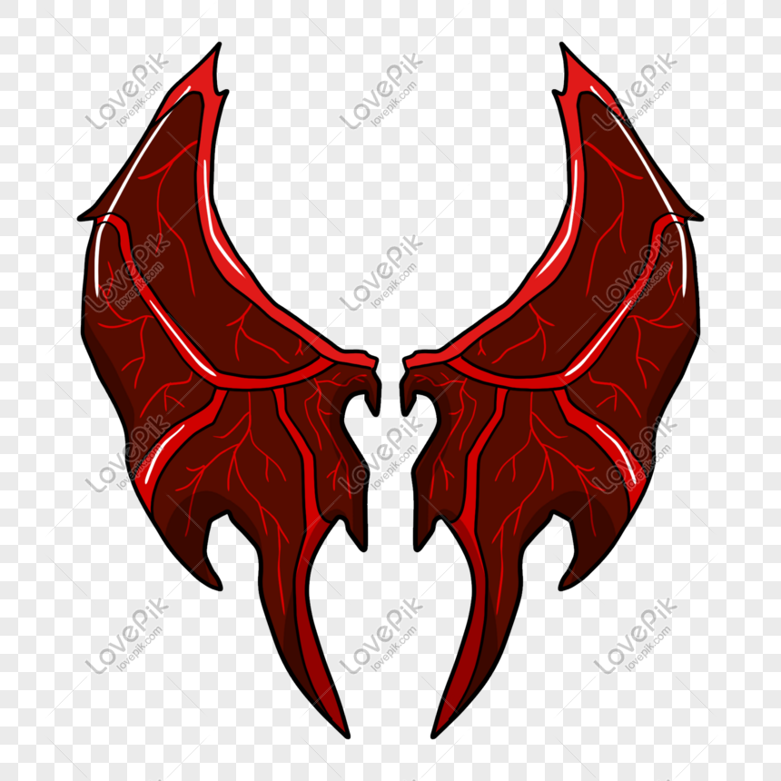 Red Devils Wing Illustration PNG Transparent Background And 