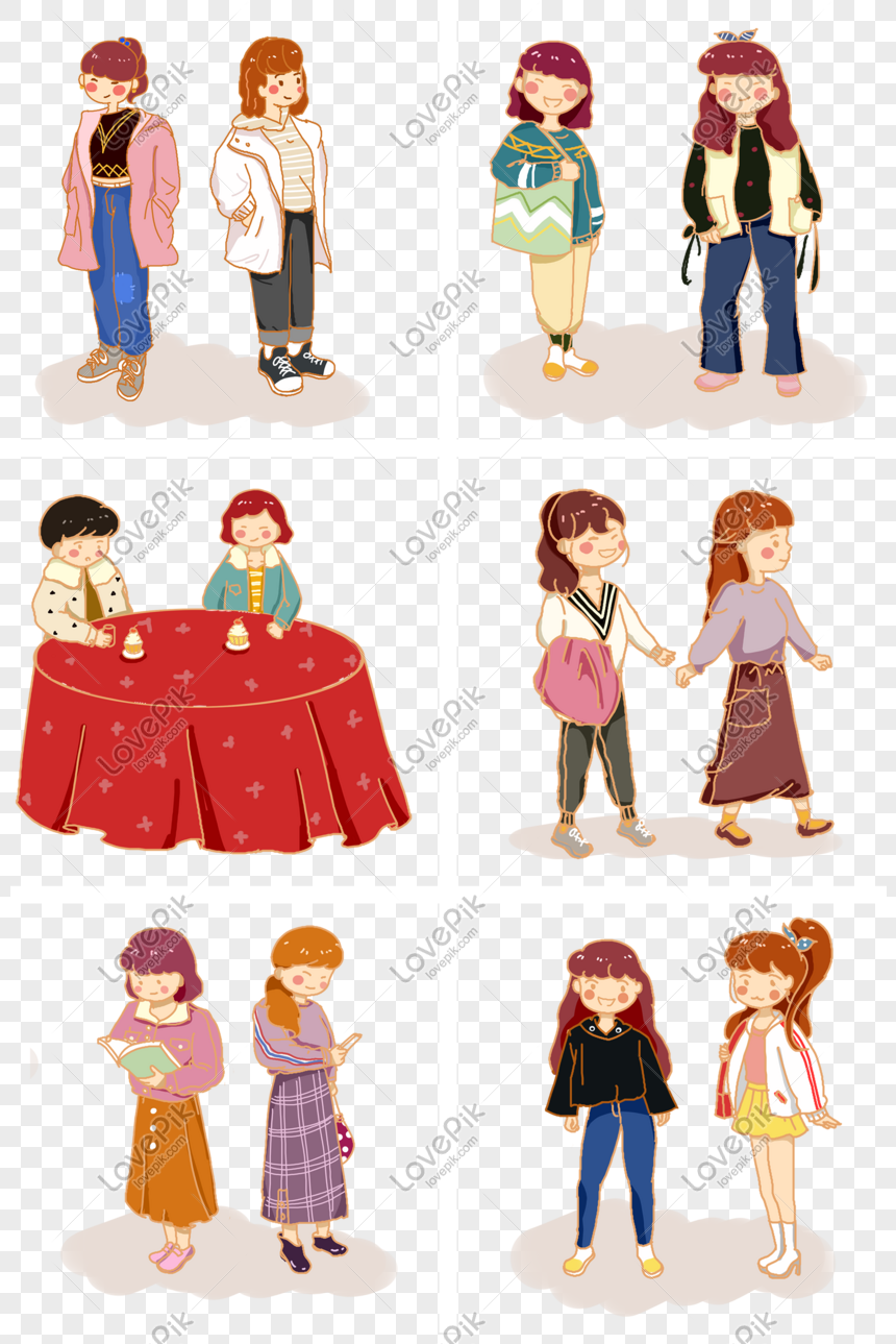 Cartoon Hand Drawn Character Anime Girl Poster PNG Picture And Clipart  Image For Free Download - Lovepik | 611523285