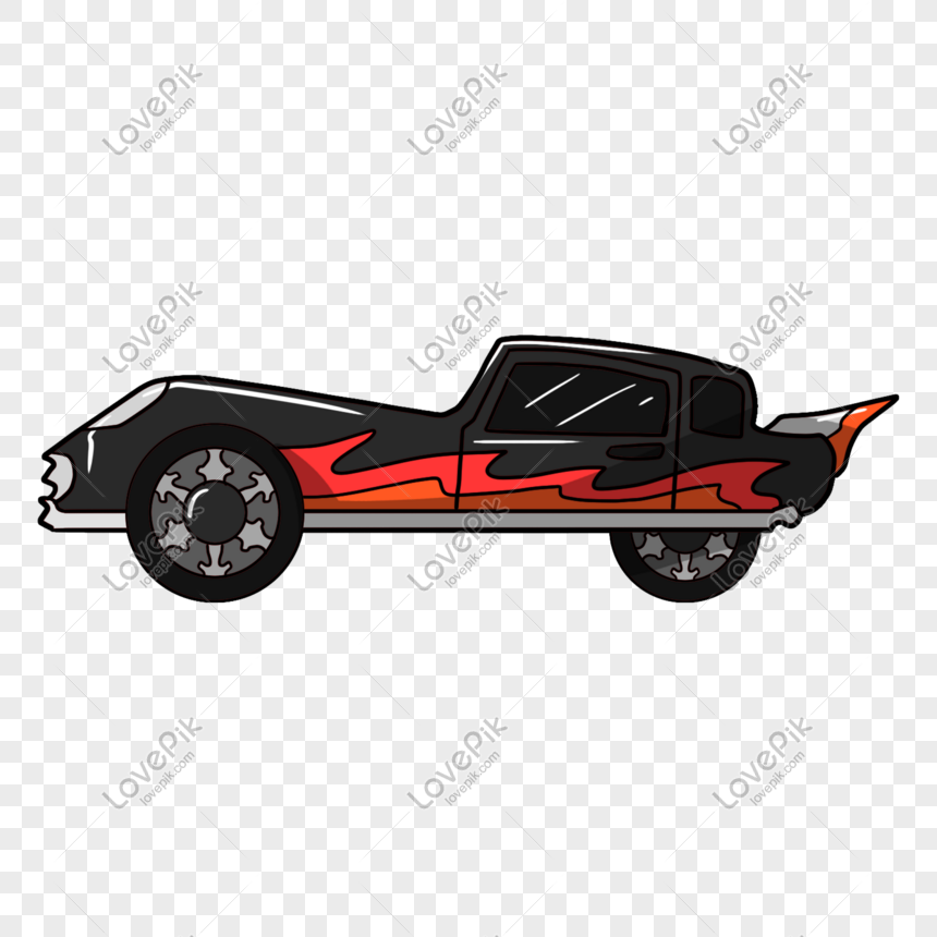 手描きの黒い車のイラストイメージ グラフィックス Id 611526279 Prf