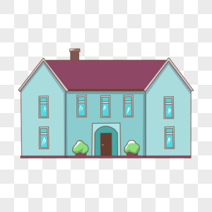 Light Blue Houses PNG Images With Transparent Background | Free ...