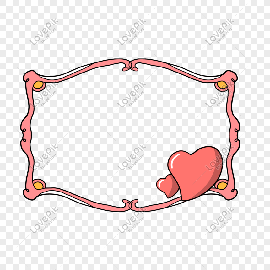 Pink Cartoon Love Game Border PNG Free Download And Clipart Image For Free  Download - Lovepik | 611522213