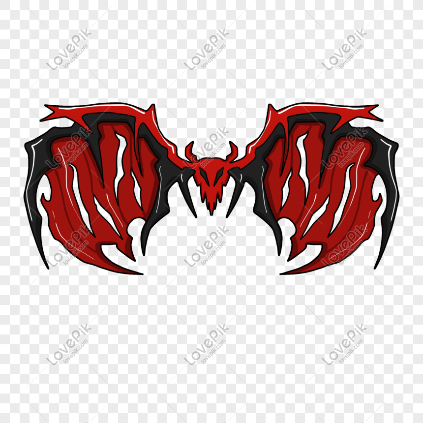 Red Devils Wing Illustration PNG White Transparent And Clipart Image For  Free Download - Lovepik