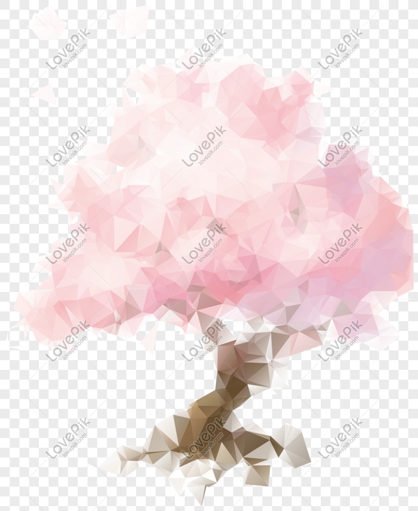 Flor De Cerezo árbol Rosa Flor De Cerezo Romántica Japón 25d Ilu PNG  Imágenes Gratis - Lovepik