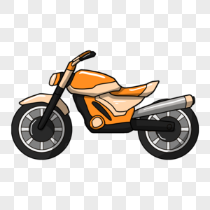 Gambar Motosikal Kartun PNG Dengan Latar Belakang Lutsinar | Muat turun