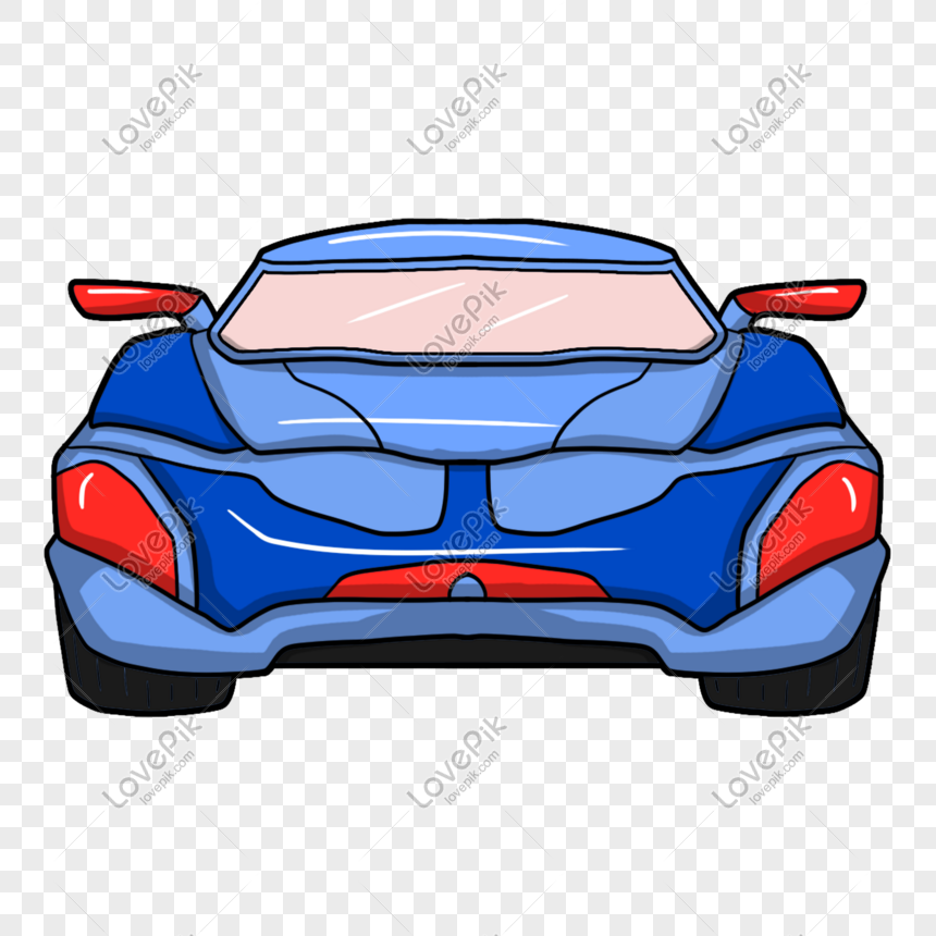 Red Pattern Blue Car PNG Image u0026 PSD File Free Download - Lovepik 