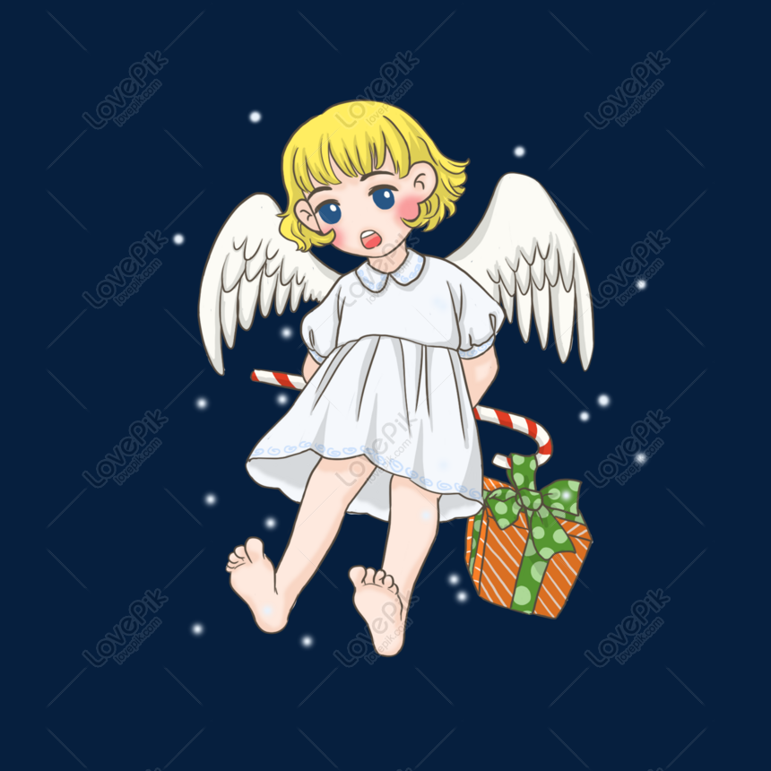 Anjinho Bonito Dos Desenhos Animados Anjo Bonito Véspera De Natal PNG ,  Desenhos, Desenho De Anjo, Anjo Imagem PNG e PSD Para Download Gratuito