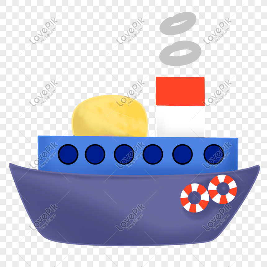 Cartoon sailboat hand drawn illustration, Cartoon sailboat, vehicle, cartoon png image