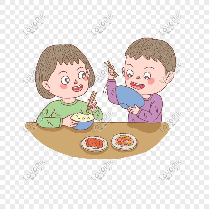 Paling Baru Gambar Anak Sedang Makan Di Ruang Makan Kartun | Soho Blog's