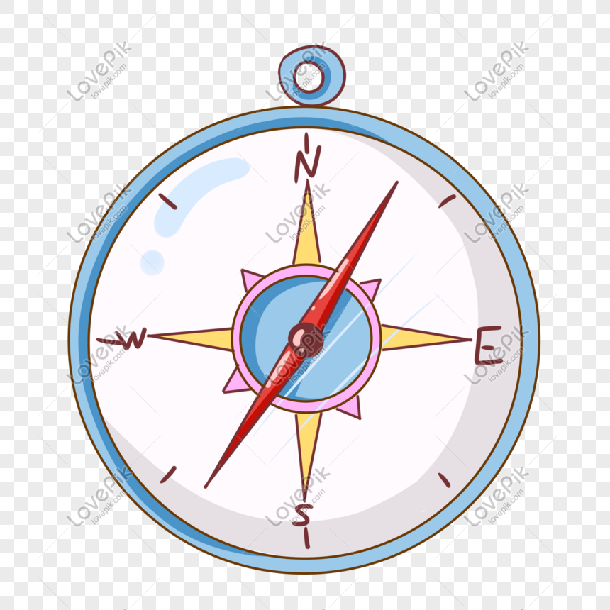 Travel compass hand drawn illustration, Travel compass, hand drawn compass, cartoon compass png free download