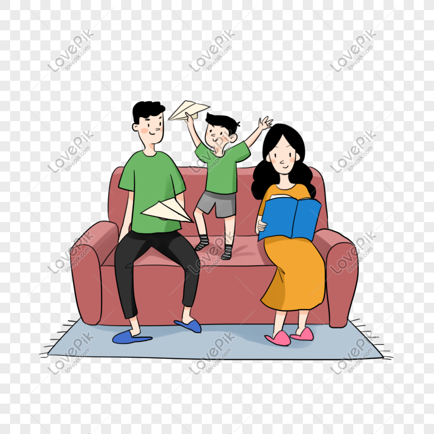 Cartoon Hand Drawn Family Spending Good Time Creative Poster Png Image Picture Free Download Lovepik Com