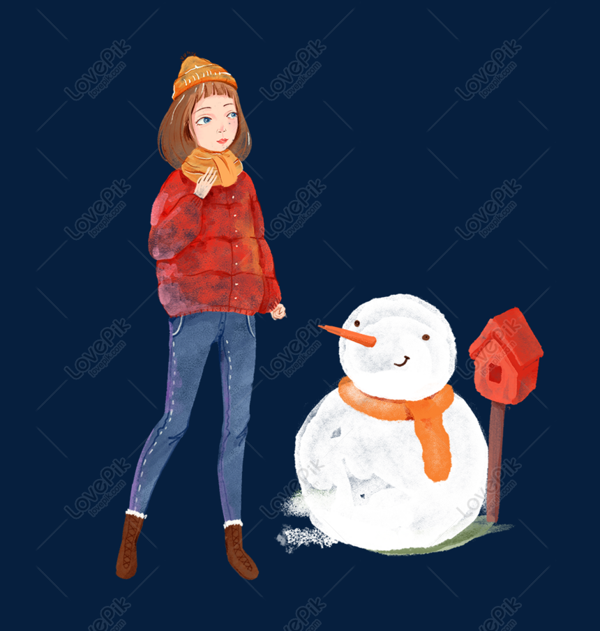 Người tuyết mùa đông: Mùa đông đã tới và chúng ta không thể bỏ qua hình ảnh người tuyết vô cùng đáng yêu. Hãy cùng tận hưởng không khí mùa đông với bức tranh vẽ người tuyết đang đứng giữa núi tuyết trắng xoá. Sẽ rất tuyệt vời nếu bạn đến xem đấy!